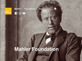 'mahlerfoundation.org' screenshot