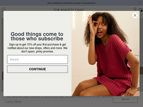 'theknottyones.com' screenshot