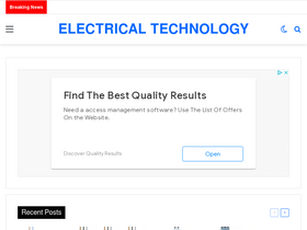 'electricaltechnology.org' screenshot