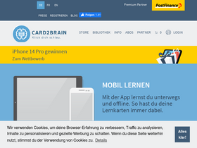 'card2brain.ch' screenshot