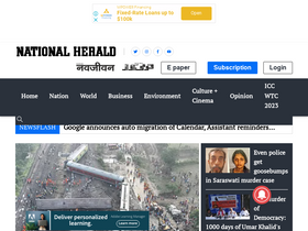 'nationalheraldindia.com' screenshot