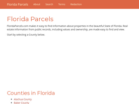 'floridaparcels.com' screenshot