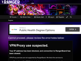 'rangerboard.com' screenshot