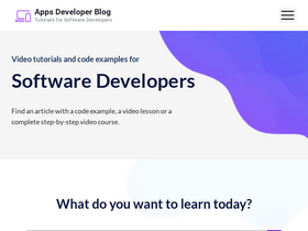 'appsdeveloperblog.com' screenshot