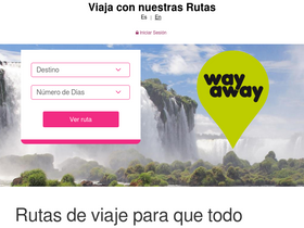 'way-away.es' screenshot