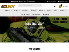 'mildot.es' screenshot