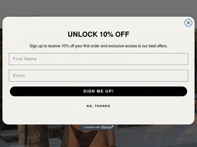 Vaecae Swimwear homepage screenshot