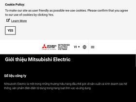 'mitsubishi-electric.vn' screenshot