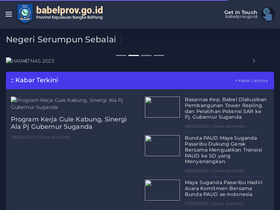 'sscak.babelprov.go.id' screenshot