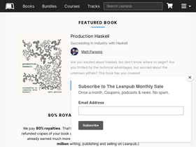 'leanpub.com' screenshot