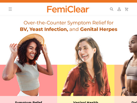 'femiclear.com' screenshot