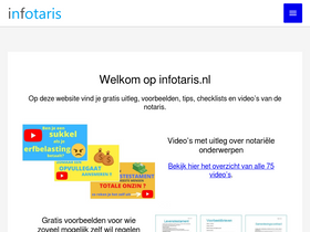 'infotaris.nl' screenshot