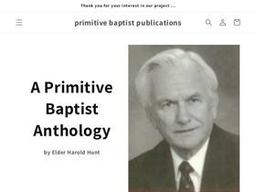 primitivebaptistanthology.com homepage screenshot