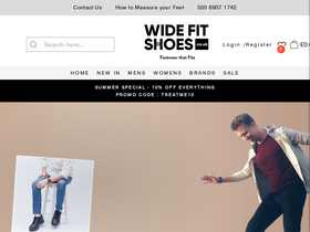 'widefitshoes.co.uk' screenshot