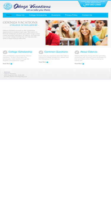 odenzavacationsscholarships.com