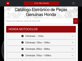 'moto-pecas-honda.com' screenshot