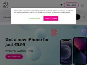 'mi-pay.three.ie' screenshot