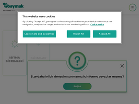 'baymak.com.tr' screenshot