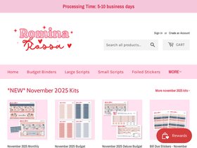 rominarossa.com homepage screenshot