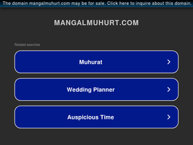 'mangalmuhurt.com' screenshot