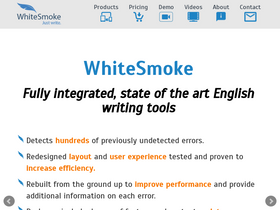 'whitesmoke.com' screenshot