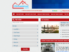 '123nhadatviet.com' screenshot