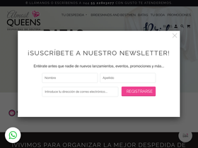 almostqueens.com homepage screenshot