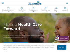 'adventhealth.com' screenshot