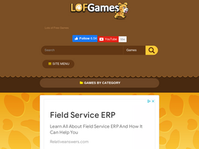 'lofgames.com' screenshot