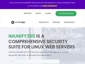 'imunify360.com' screenshot
