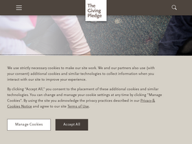 'givingpledge.org' screenshot