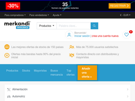 'merkandi.es' screenshot
