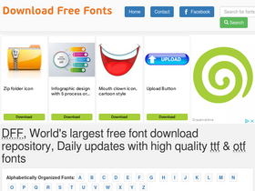 'download-free-fonts.com' screenshot