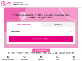 'derozedoos.be' screenshot
