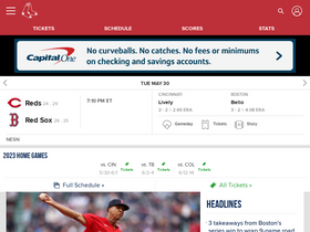 'redsox.com' screenshot