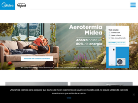 'midea.es' screenshot