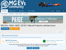 'mgevs.com' screenshot