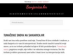 'sanjarica.hr' screenshot