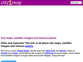 'city2map.com' screenshot