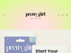 prettygirlwellness.com homepage screenshot