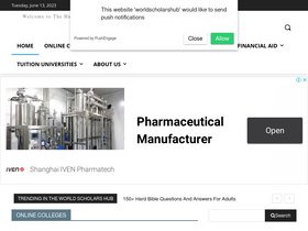 'worldscholarshub.com' screenshot