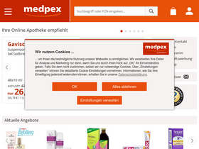 'medpex.de' screenshot