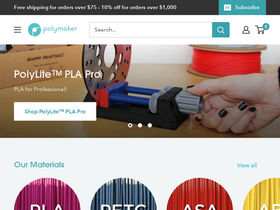 Us Polymaker website screenshot