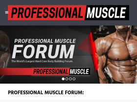 'professionalmuscle.com' screenshot
