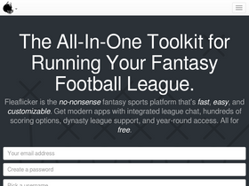 'fleaflicker.com' screenshot