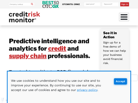 'creditriskmonitor.com' screenshot