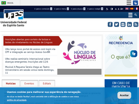 'ufes.br' screenshot