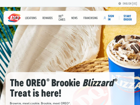 'dairyqueen.com' screenshot