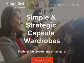 'simplifiedwardrobe.com' screenshot