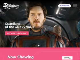 'embassycinemas.com' screenshot
